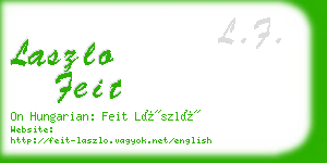 laszlo feit business card